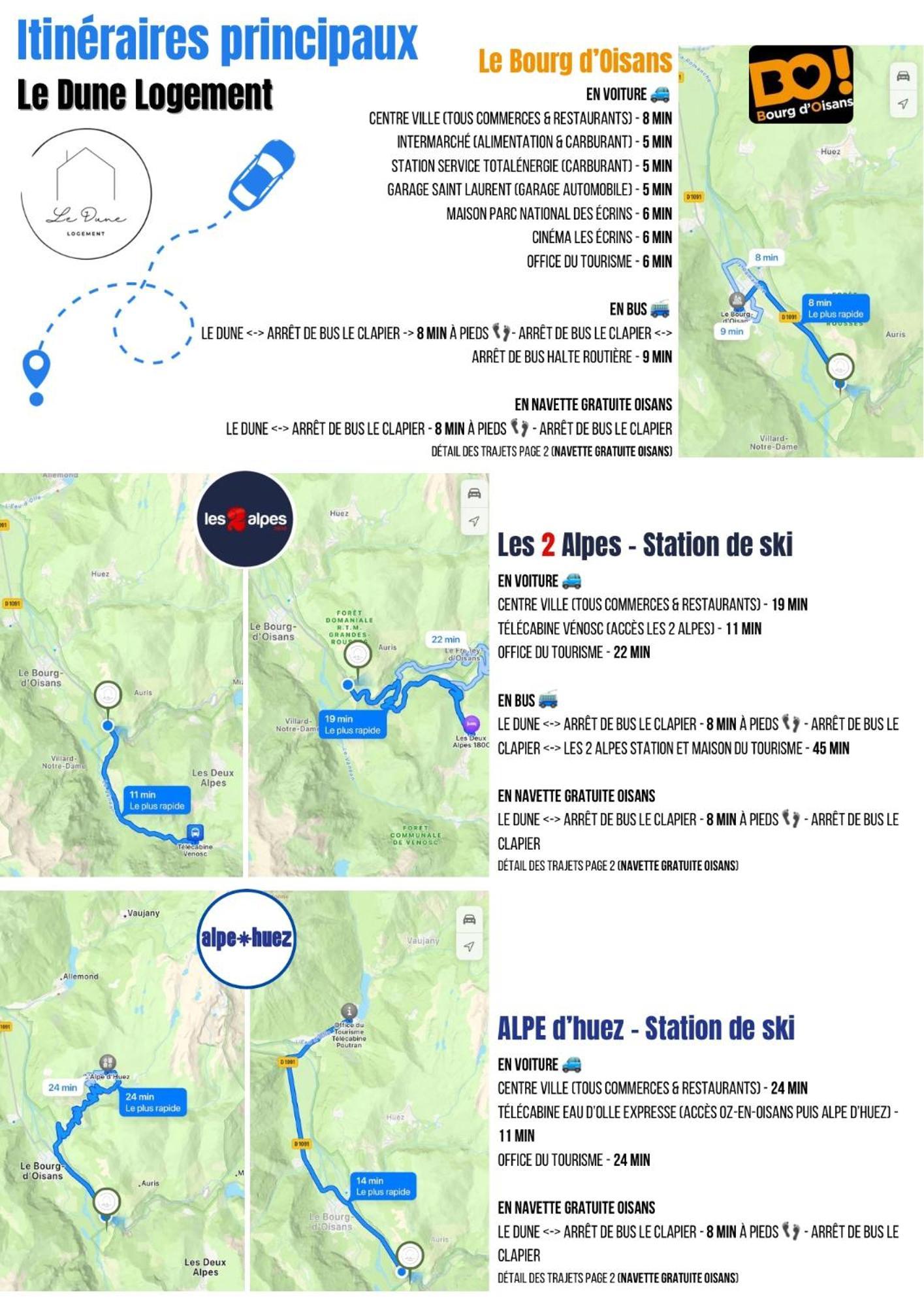 Le Dune Logement Le Bourg-d'Oisans Luaran gambar